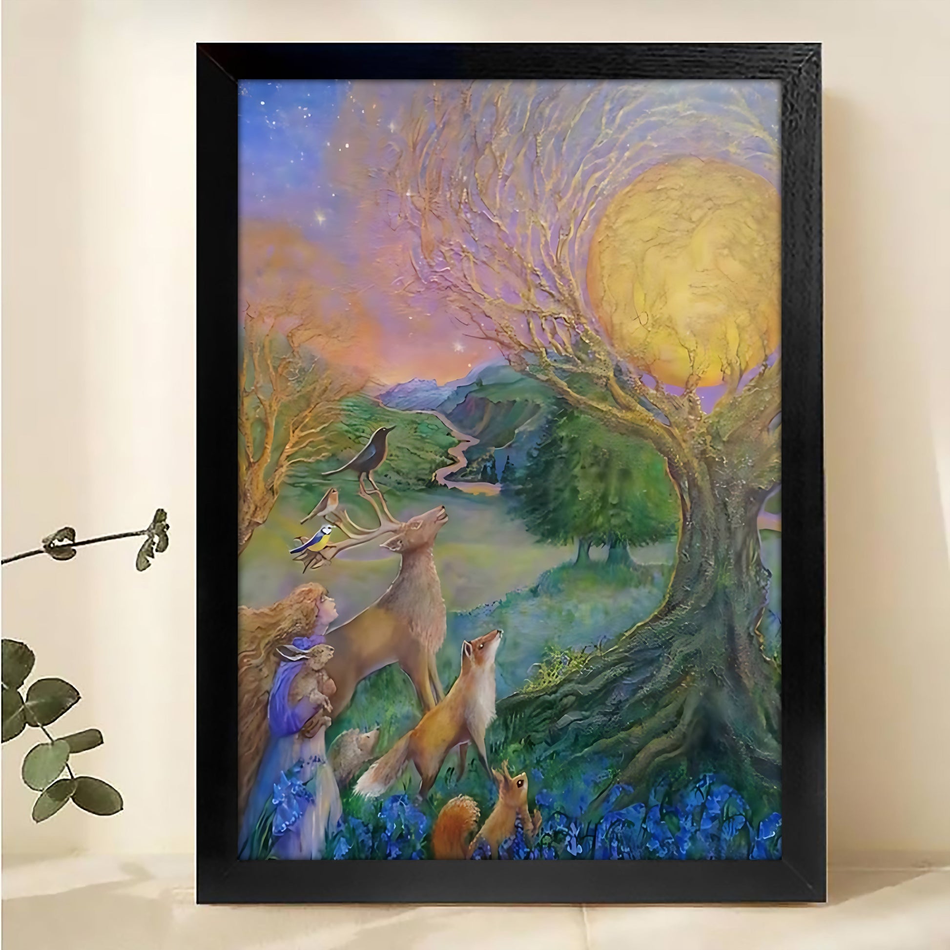 W399 Natural Wood Grain Canvas Decorative Painting – Abstract Art | Ideal for Living Rooms and Offices