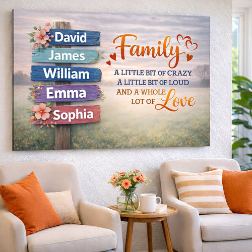 Family Whole Lot Of Love Wall Sign II