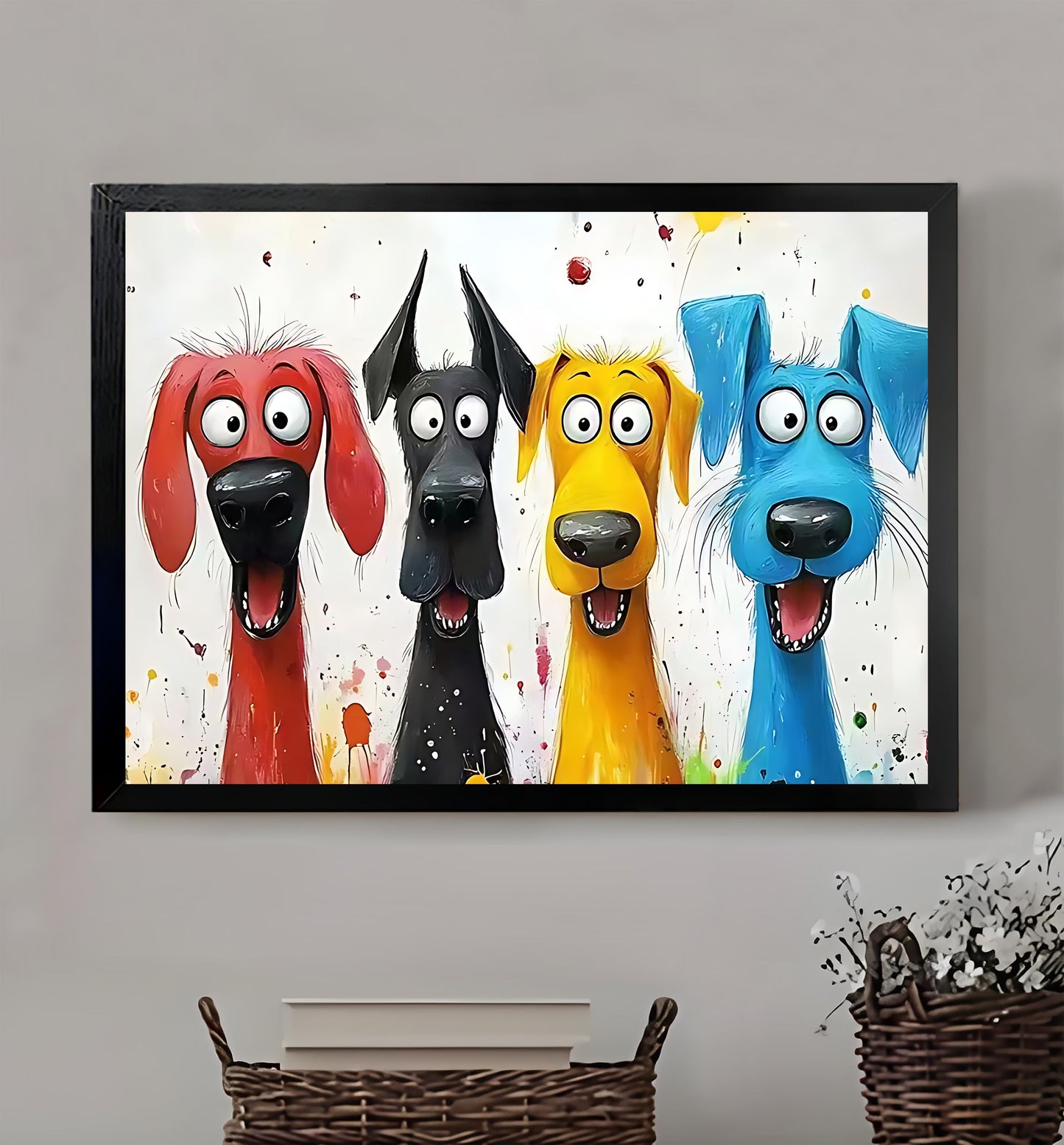 W471 Natural Wood Grain Canvas Decorative Painting – Abstract Art | Ideal for Living Rooms and Offices