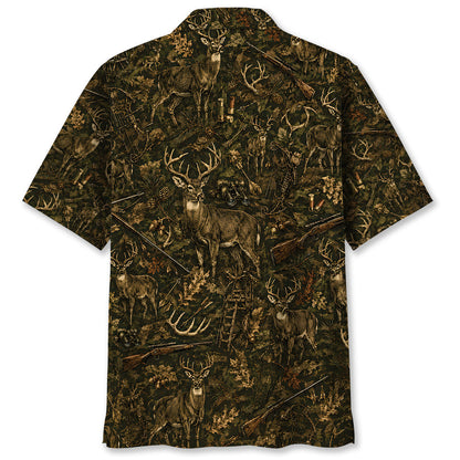 Vintage Deer Hunting Hawaiian Shirt