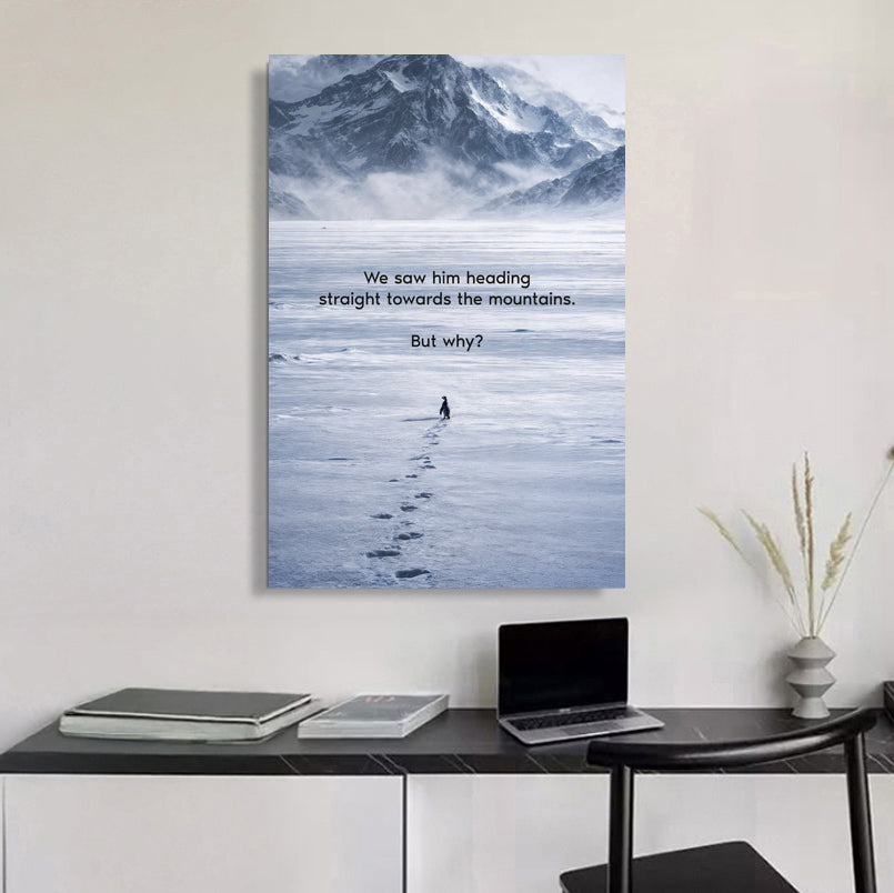 Heading Towards The Mountains Wall Sign II