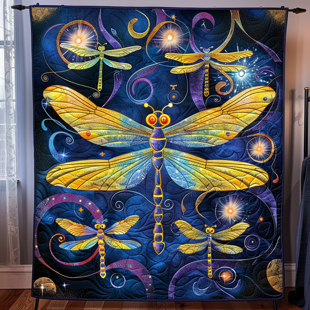 Dewdrop Drift Quilted Blanket - Throw (55" x 60")