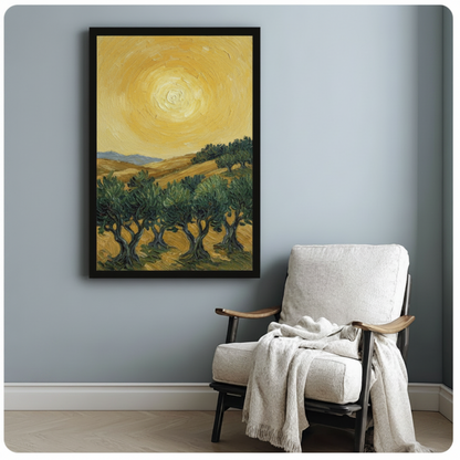 Van Gogh Style Olive Trees Canvas Wall A Wall Art