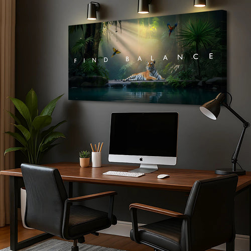 Find Balance Motivational Wall Sign