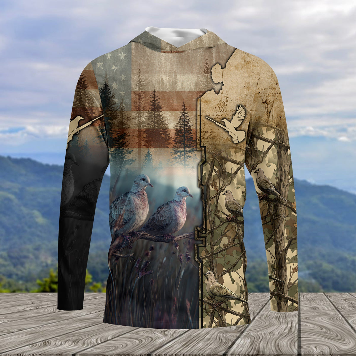 Camouflage Dove Hunting All Over Print Shirt