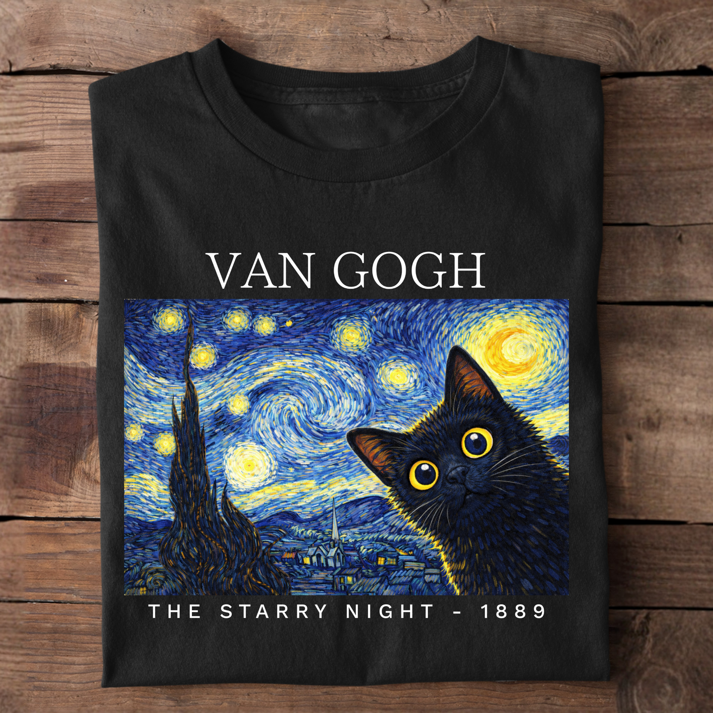 The Starry Night Van Gogh Basic Shirt Unisex