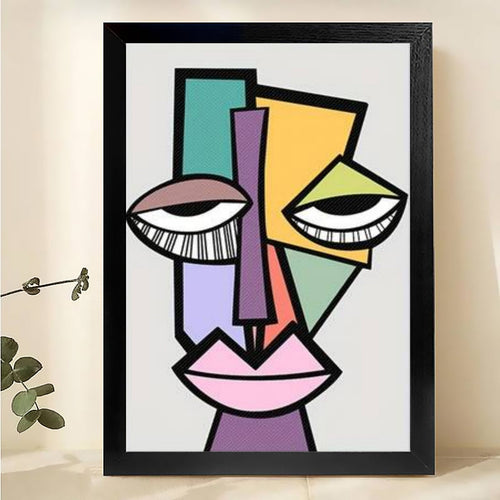 W0049 Natural Wood Canvas – Abstract Art | Perfect for Living Room & Office