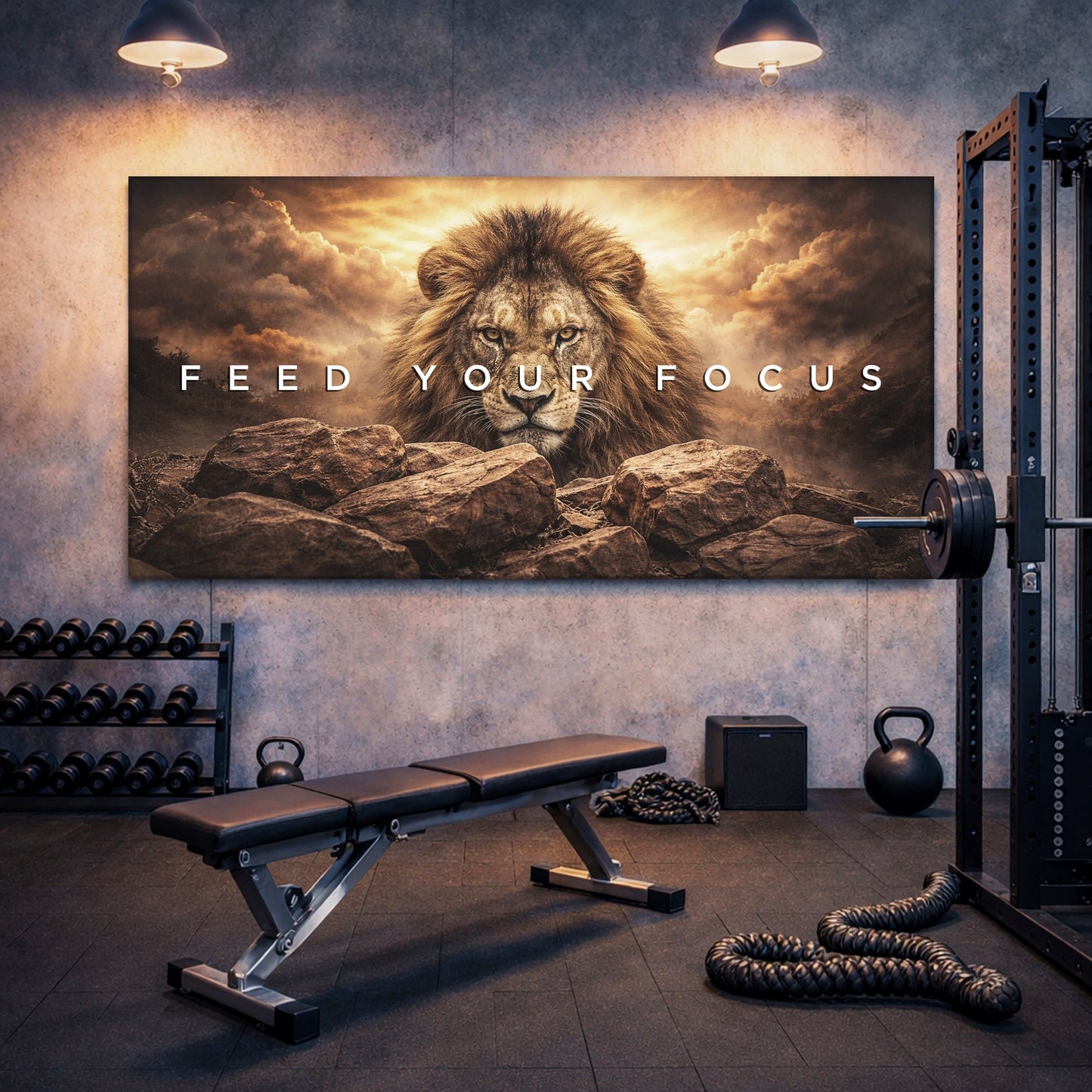 Feed Your Focus Lion Wall Sign