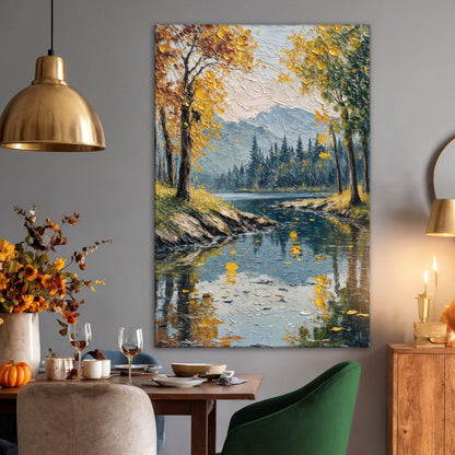 Whispers of Autumn Abstract Wall Art