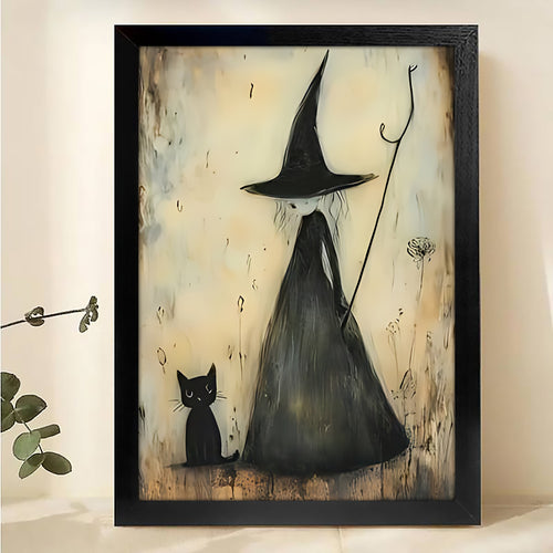 W355 Natural Wood Canvas – Abstract Art | Perfect for Living Room & Office