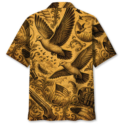 Dove Hunting Legend Vintage Art Hawaiian Shirt