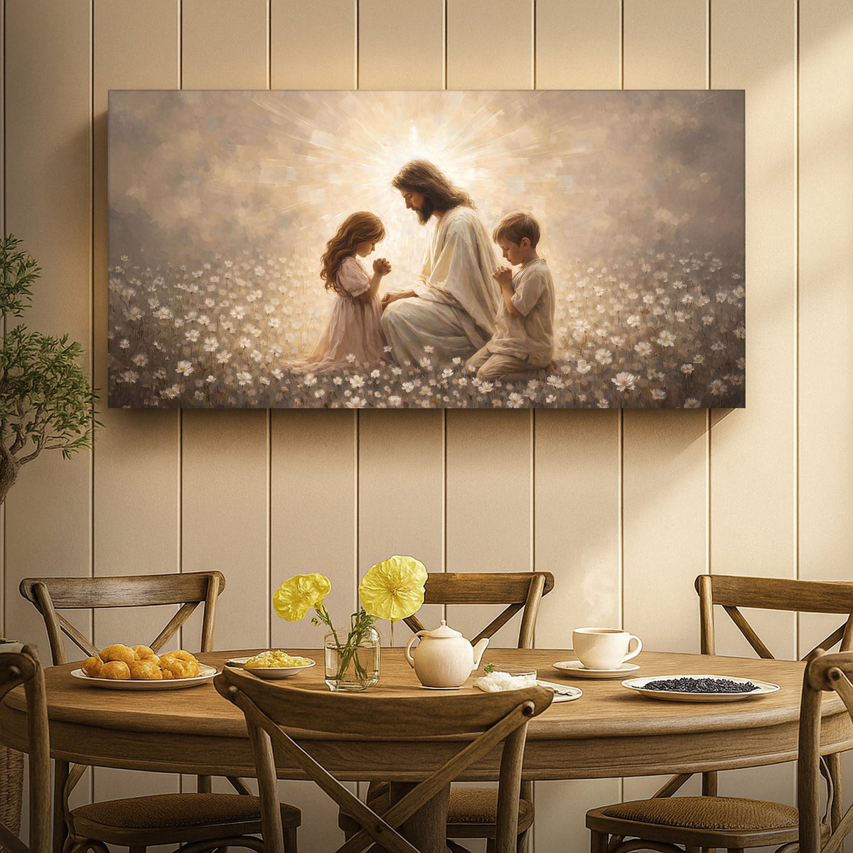 A Prayer in His Presence Faith Wall Art