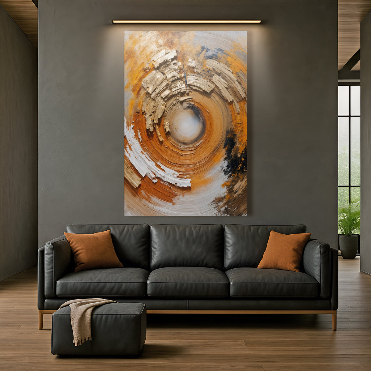Spiral Metallic Modern Wall Art