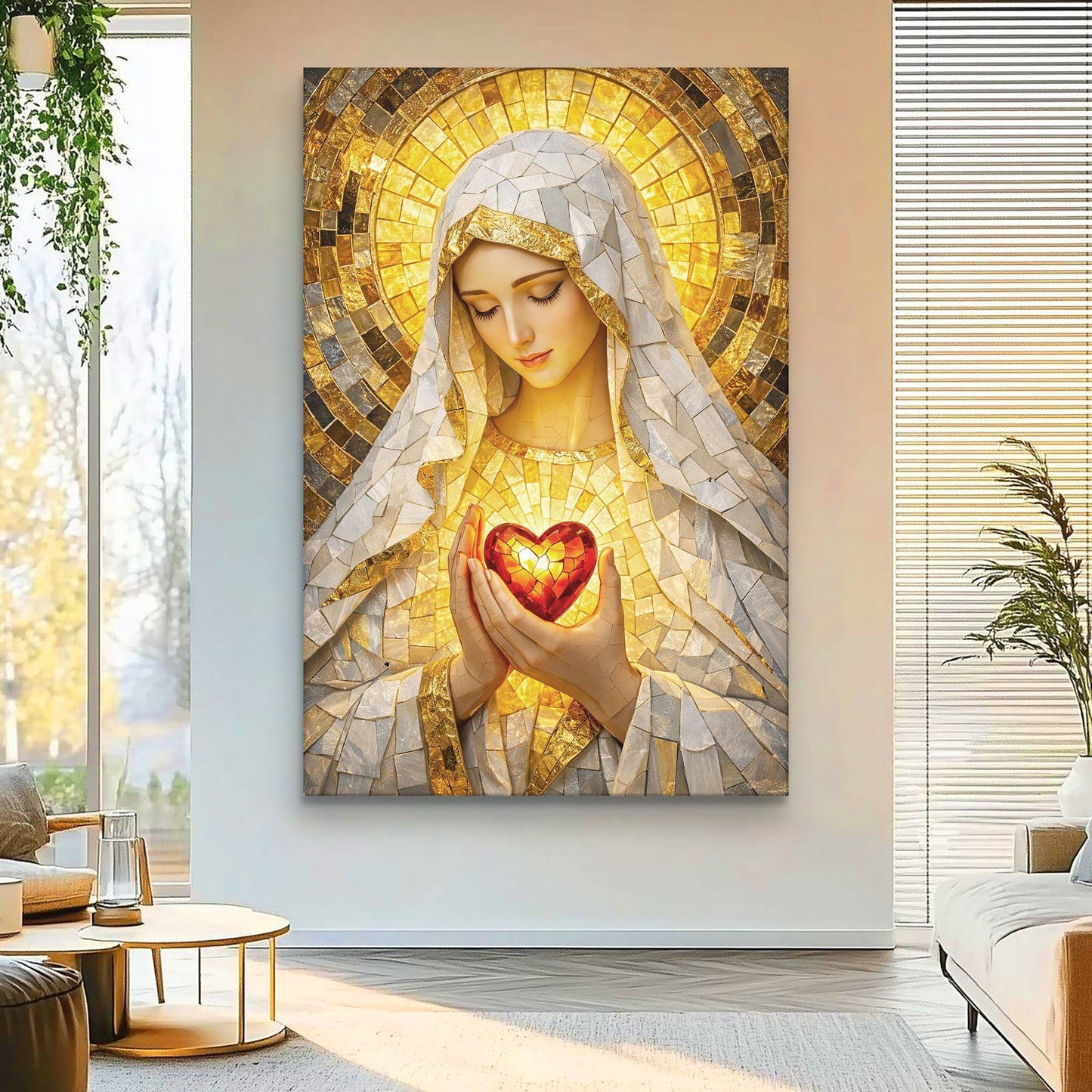 Heart Of A Mother Mosaic Wall Art
