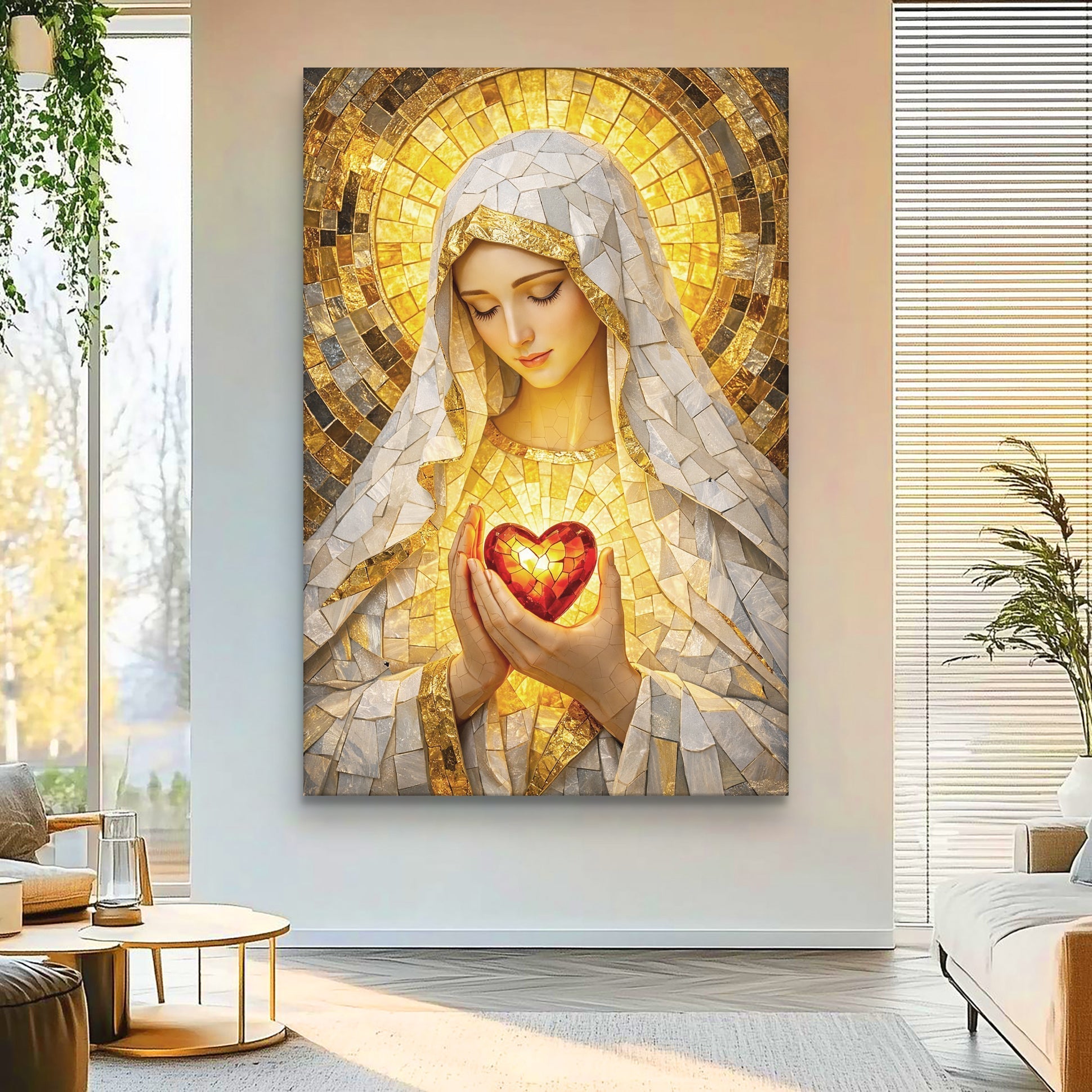 Heart Of A Mother Mosaic Wall Art