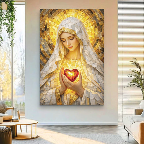Heart Of A Mother Mosaic Wall Art