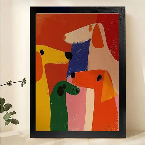 W070 Natural Wood Canvas – Abstract Art | Perfect for Living Room & Office