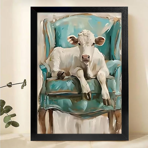 Vintage Sheep Canvas Wall Art - Classic Farmhouse Home Decor