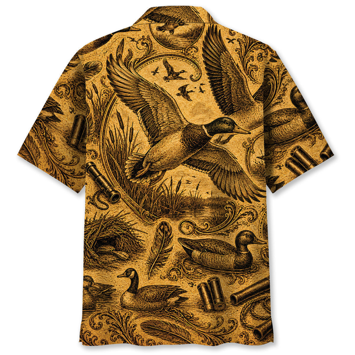 Duck Hunting Legend Vintage Art Hawaiian Shirt