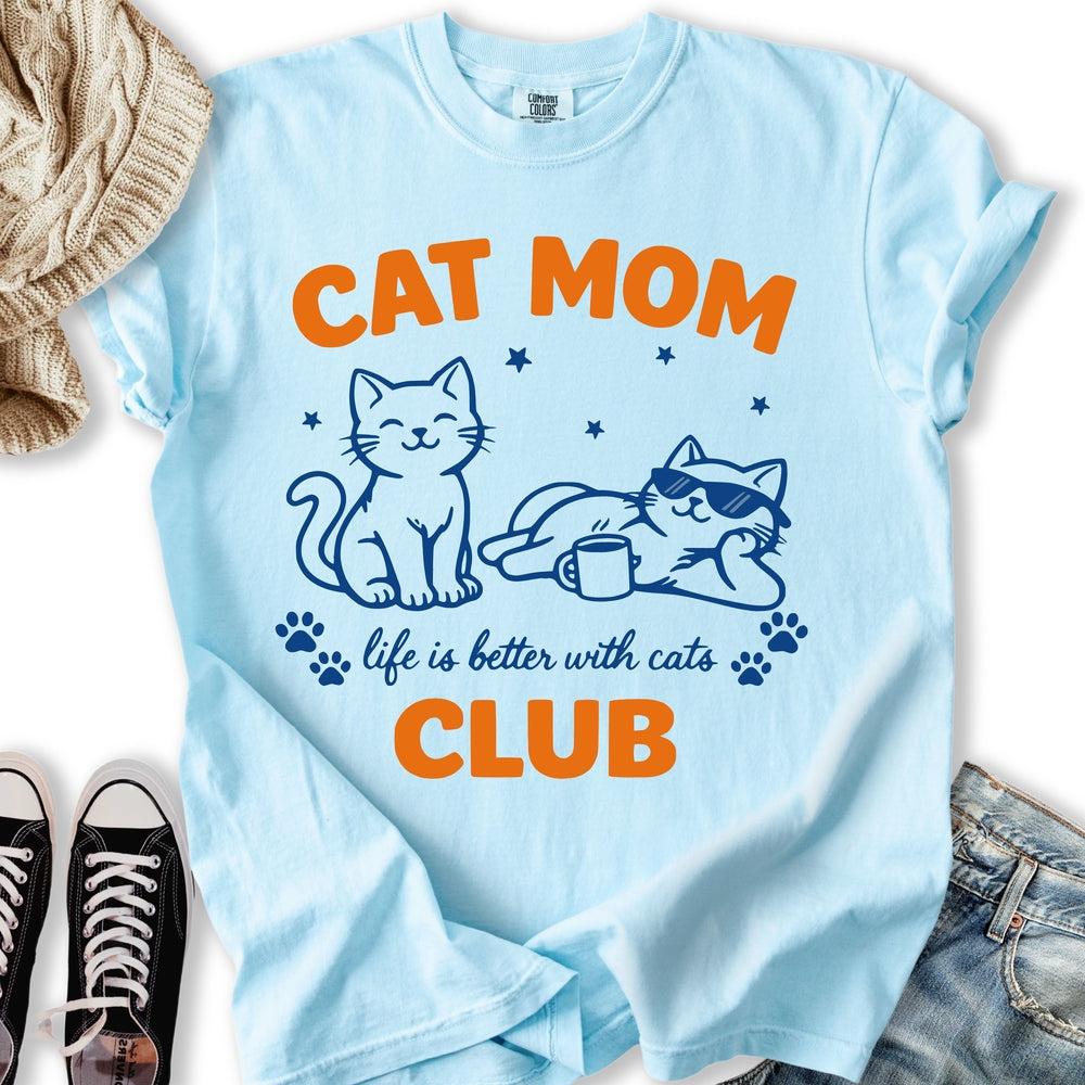 Cat Mom Club Relaxed Tee