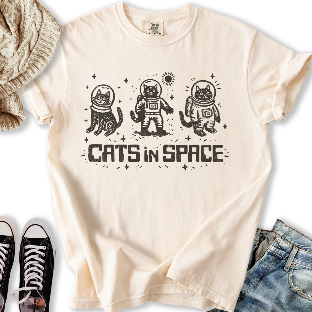Cats In Space Relaxed Tee