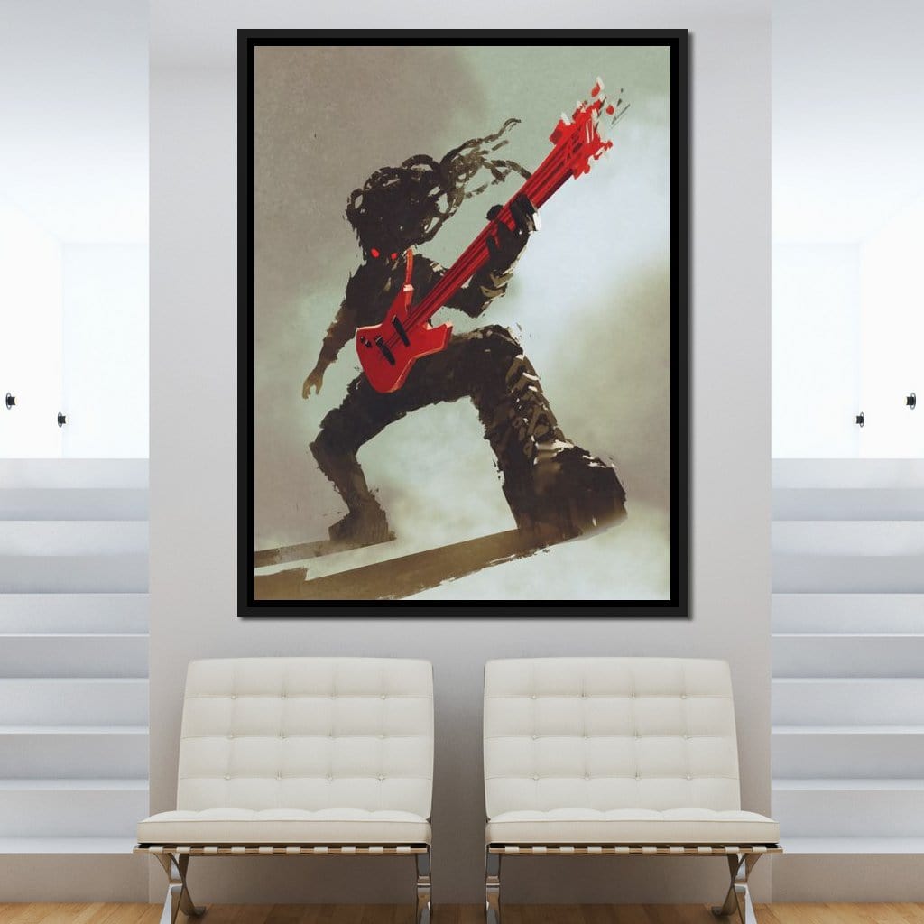 Rocker Monster Canvas Wall Art