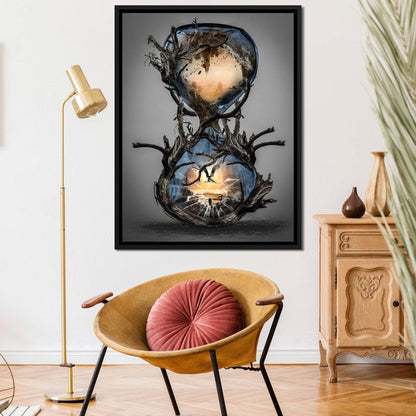 Hourglass Canvas Wall Art