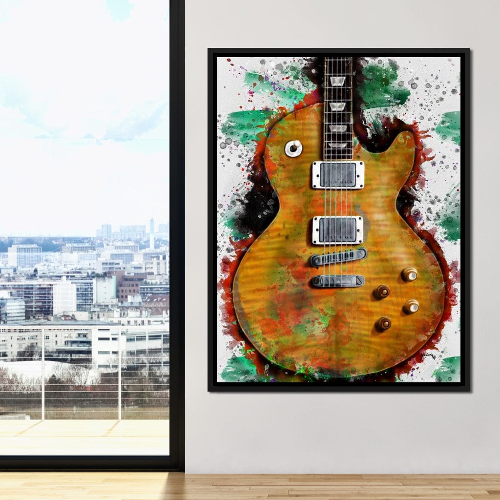 Gary Moore's & Peter Green's Guitar Canvas Wall Art