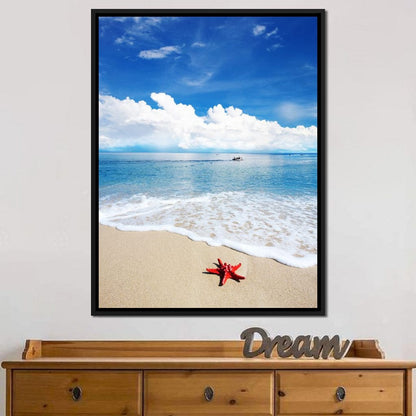 Caribbean Beach Canvas Wall Art