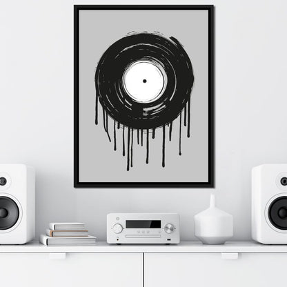 Vinyl Dripping Canvas Wall Art