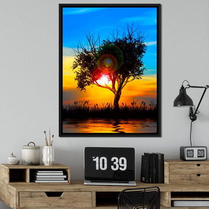 Colorful Sundown Canvas Wall Art