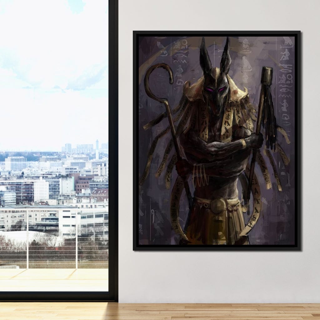 Anubis Canvas Wall Art