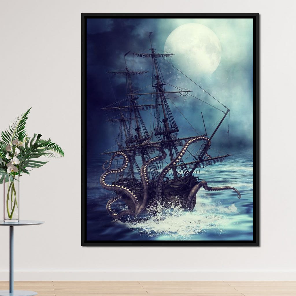 The Kraken Canvas Wall Art