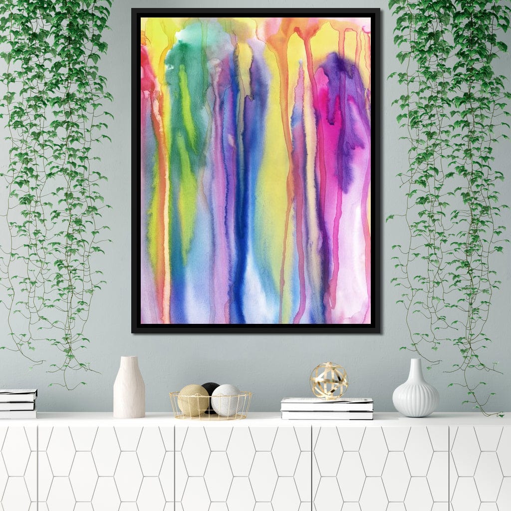 Watercolor Drip Canvas Wall Art