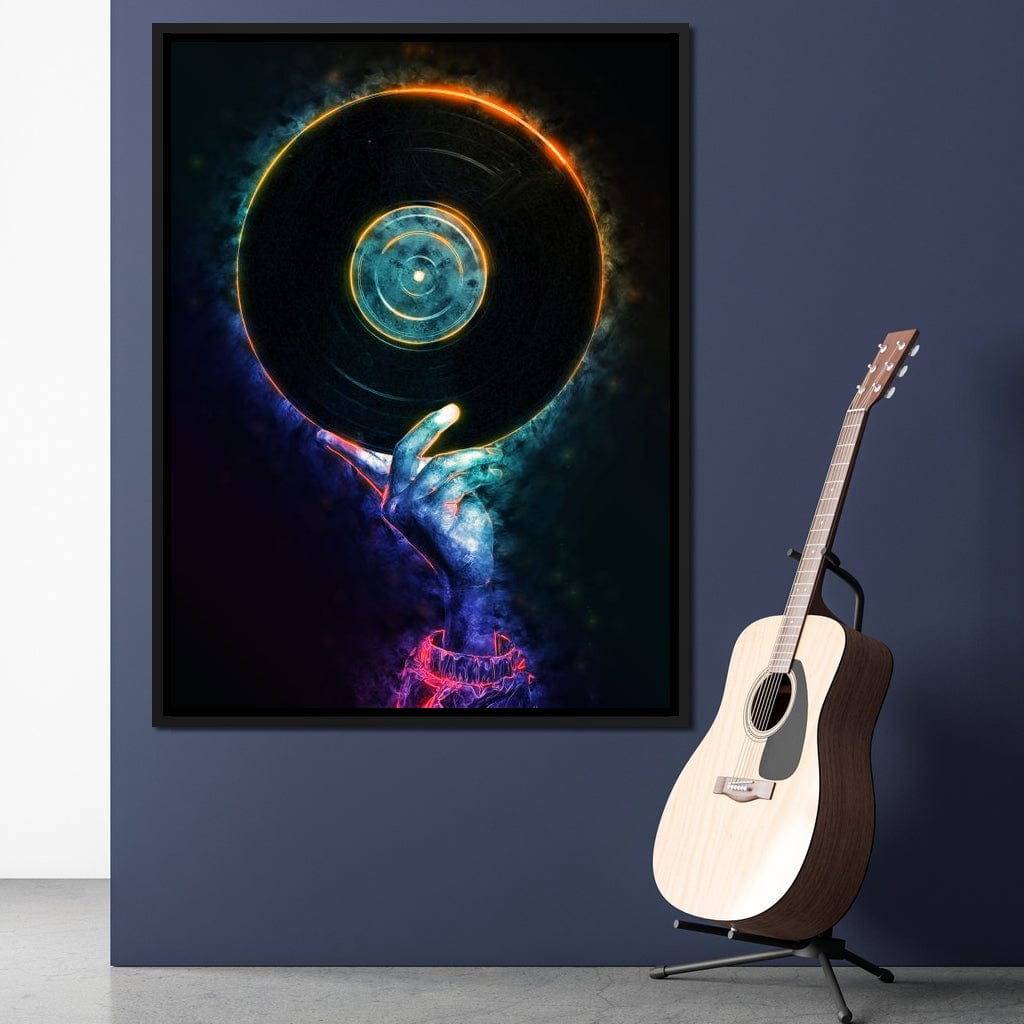 Neon Vinyl Canvas Wall Art