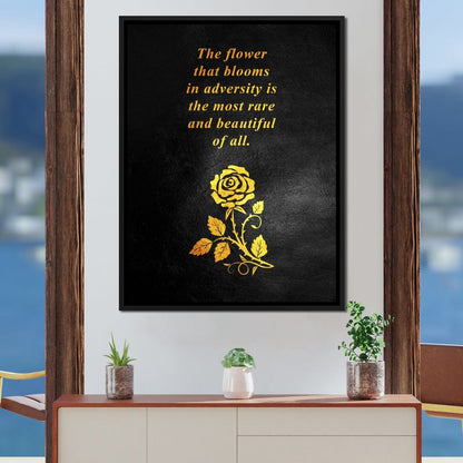 The Flower That Blooms Canvas Wall Art