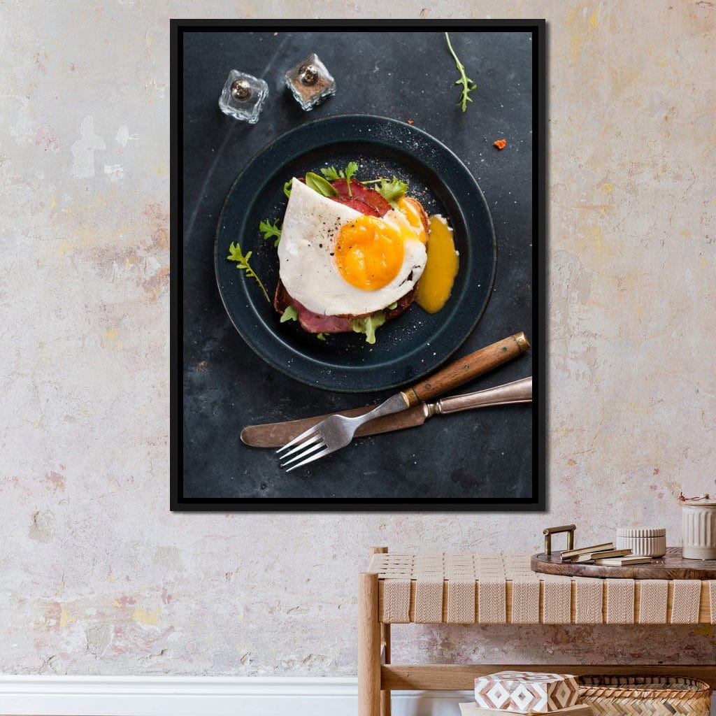 Breakfast Plate Canvas Wall Art