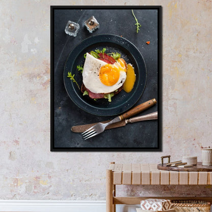 Breakfast Plate Canvas Wall Art