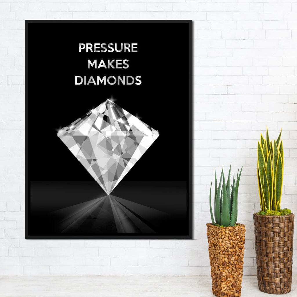 Pressure Makes Diamonds Canvas Wall Art