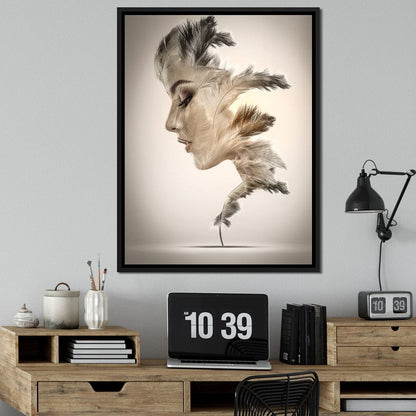 Feathers Canvas Wall Art