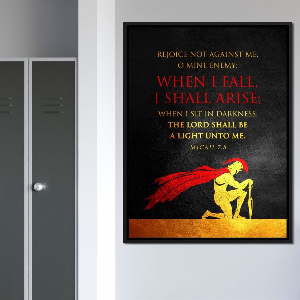 Micah 7:8 Canvas Wall Art