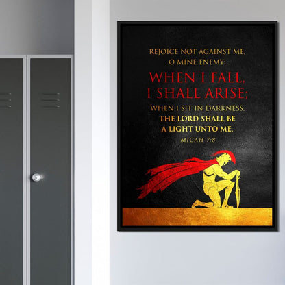 Micah 7:8 Canvas Wall Art