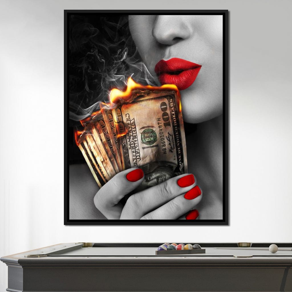 Flame Kissed Canvas Wall Art