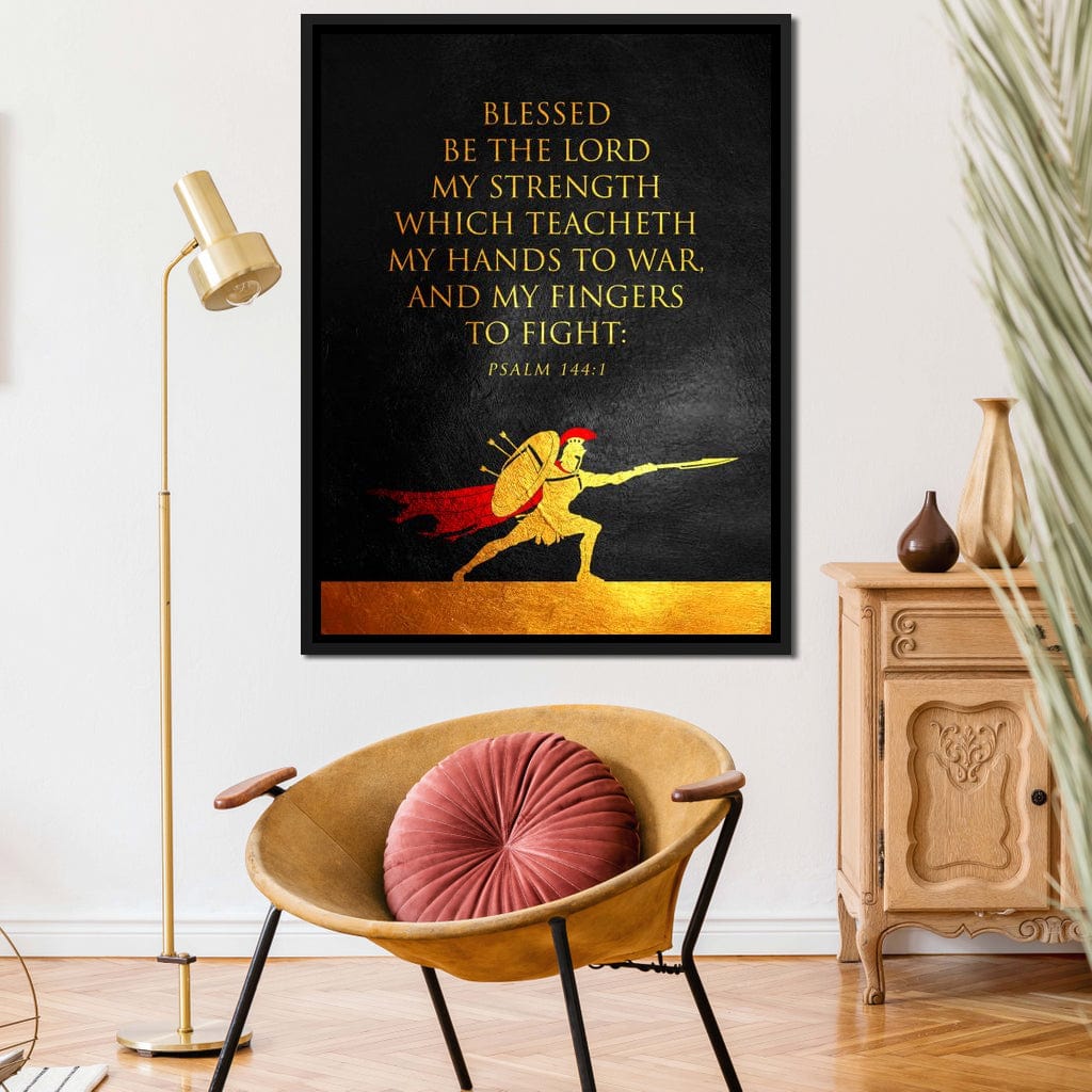 Psalm 144:1 Canvas Wall Art