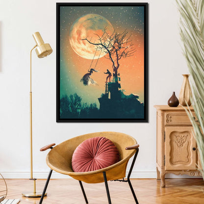 Tree Swing Canvas Wall Art