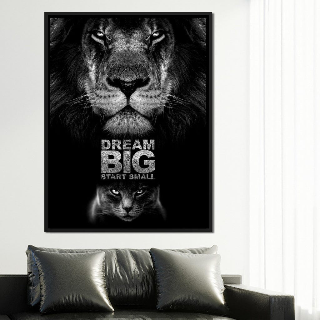 Dream Big Start Small Canvas Wall Art