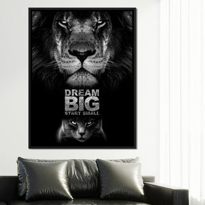 Dream Big Start Small Canvas Wall Art