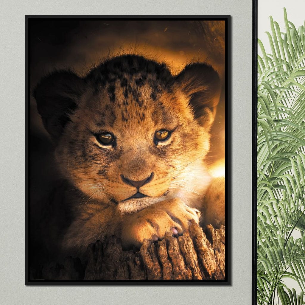 Lion Cub Canvas Wall Art