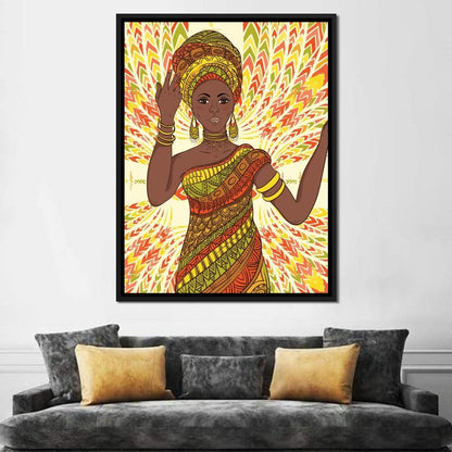 Beautiful Dancing Woman Canvas Wall Art