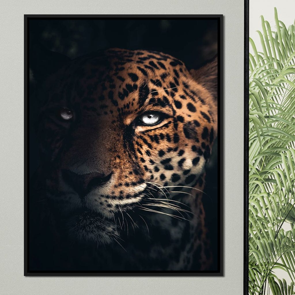 Jaguar Half Canvas Wall Art
